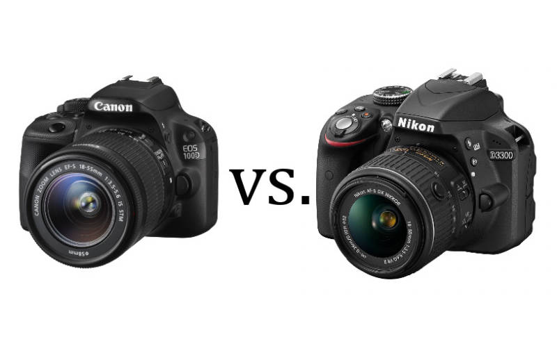 Zweikampf zwischen Canon EOS 100D und Nikon D3300